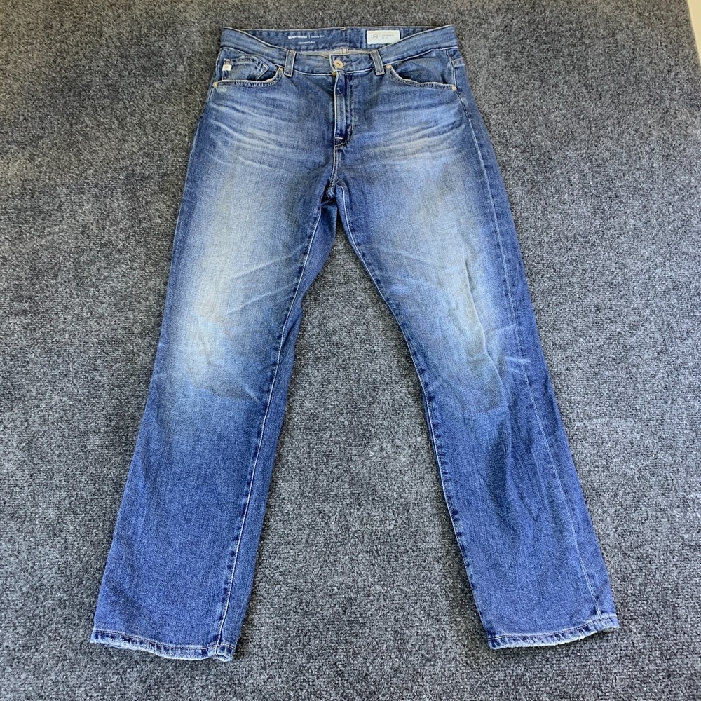 AG Adriano Goldschmied Ex Boyfriend Slouchy Slim Jeans Womens 31x27 Blue Denim